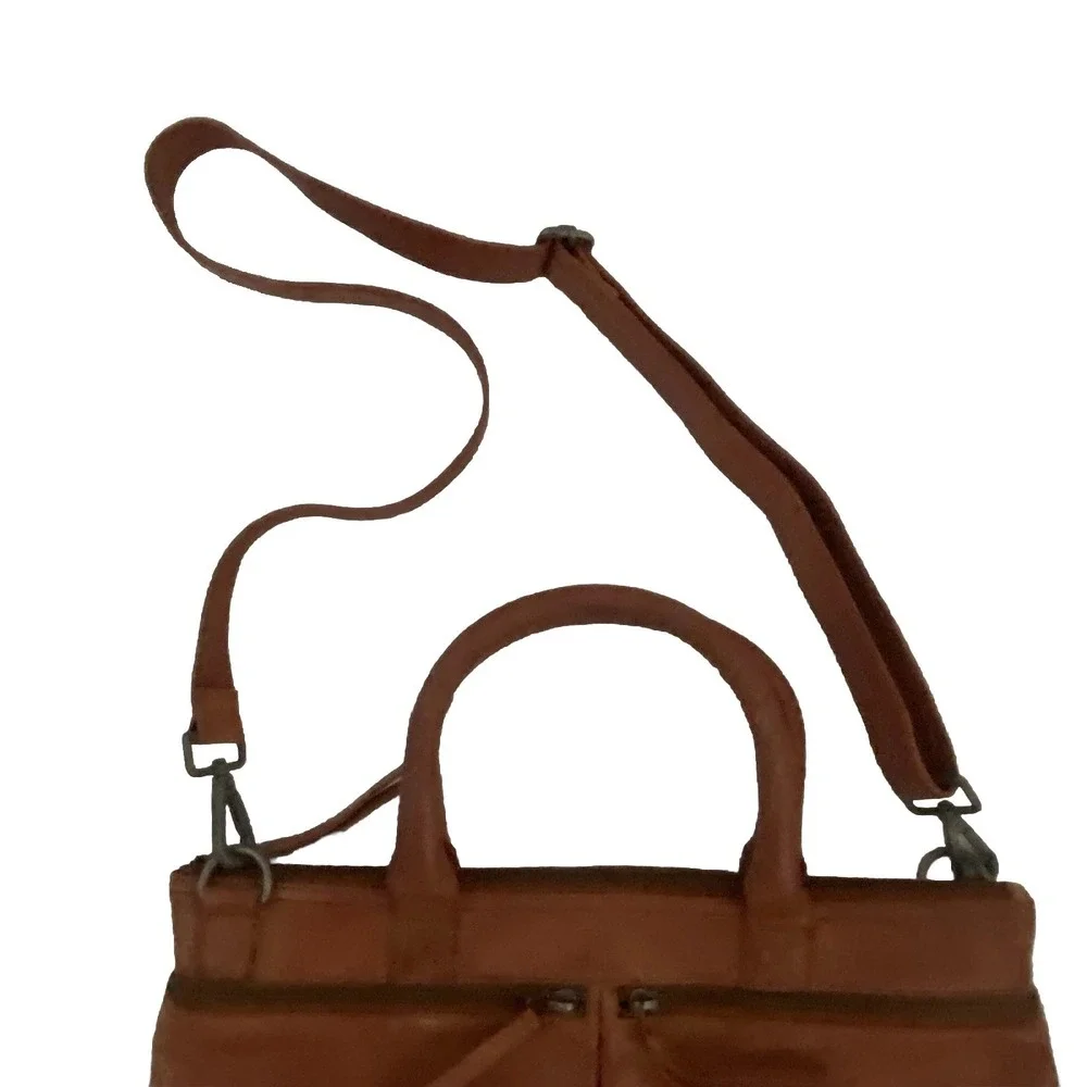 Carbon To Cobalt Leather Bag Laptop 15